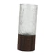thumbnail image 3 of Jarrón de vidrio con base de madera, jarrón minimalista, jarrón creativo, jarrón de flores moderno para sala de estar, mesa, comedor, decoración del transparente, 3 of 5