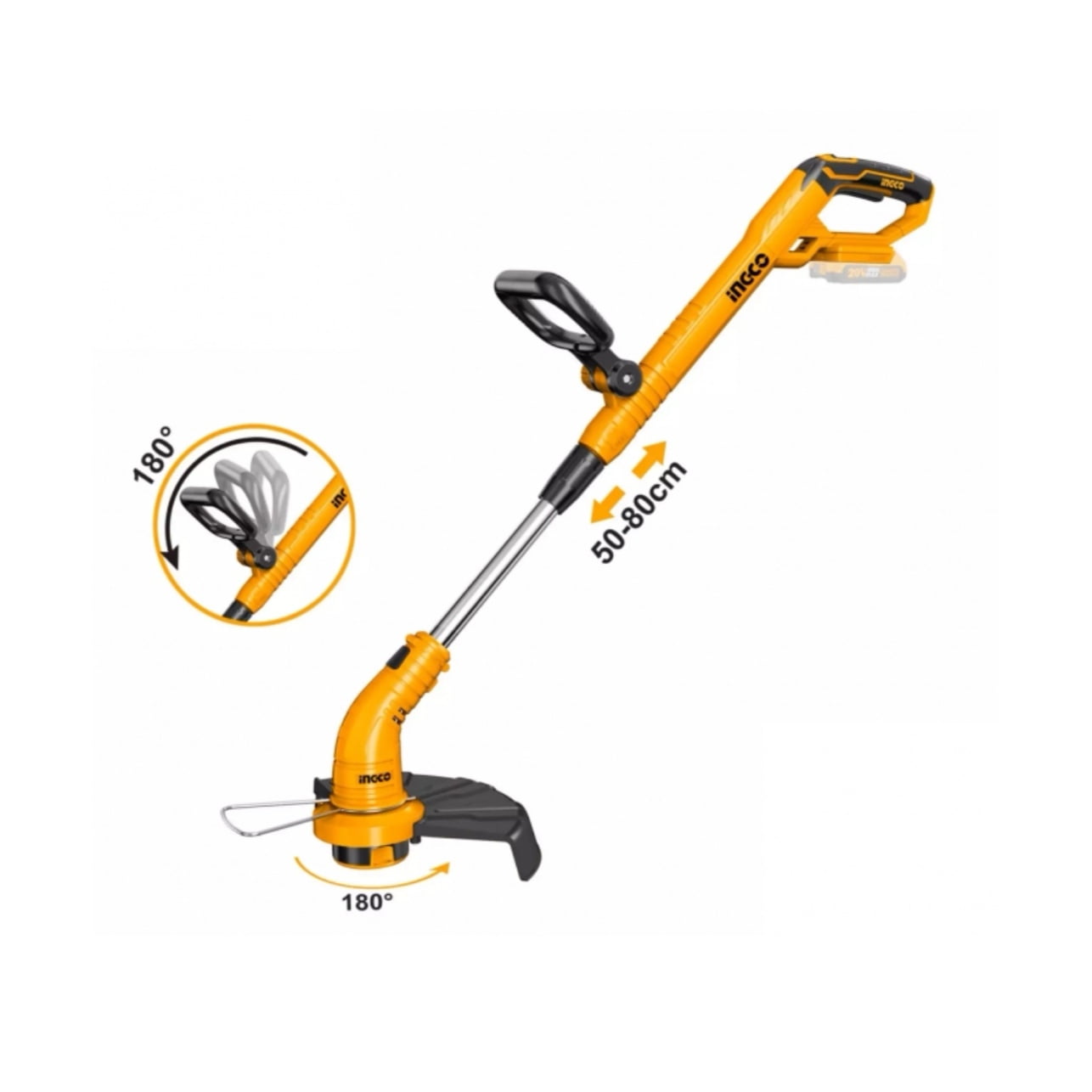 Orilladora Inalambrica Ajustable Ingco 20v Cgtli20018