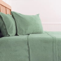 Mashini - Sábana Sherpa Lisa 1.5 Plazas Verde