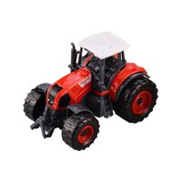 Magideal - Mini Tractor Para Niños, Simulación De Coche De Granjero, Vehículo Fundido A Presión, Juego De Tractor Pequeño, Para Cumpleaños, Festivales, Regalo De Rojo