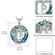 thumbnail image 3 of Collar HESHPAWS Tree of Life con Inicial A-Z Azul, 3 of 3