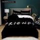thumbnail image 1 of x2035 Bed SheetsFriends Tv Show Style Bedding Set For Bedroom Soft Bedspreads For Bed Linen Comefortable Duvet Cover Quilt And Pillowcase 3-Piece Bedding Set (1 Duvet Cover + 2 Pillow Shams) nj2035, 1 of 5
