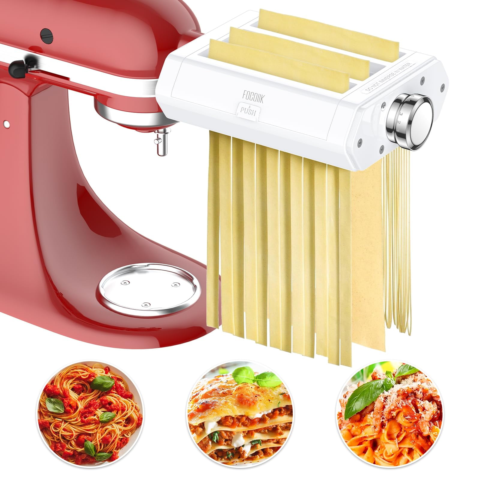 Focollk - Set De Accesorios Para Pasta Para Batidora De Pie Kitchenaid