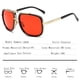 thumbnail image 5 of Gafas de sol de moda europeas y americanas con el mismo estilo, montura de metal, doble haz, personalidad, montura grande, gafas de sol vintage, 5 of 5