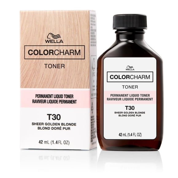 Tónico para el cabello Wella Color Charm T30, rubio dorado transparente, 41 ml