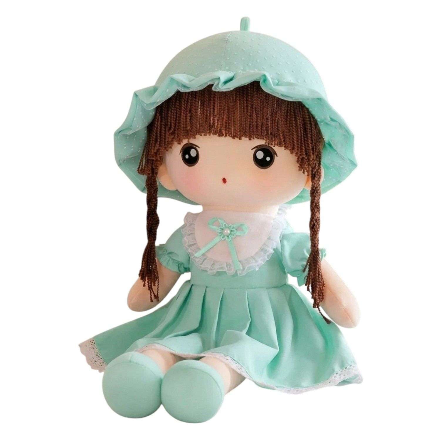 Oem - Muñeca De Trapo De Peluche Con Lazo Tierna Suave 45cm V
