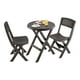 thumbnail image 2 of Set Juego Terraza Plegable plastico Mesa + 2 Sillas Rimax cafe Tamaño Único, 2 of 4