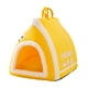 thumbnail image 2 of Casa Para Gatos Con Asa, Cómoda Cama Plegable Suave Para Gatos, Para Exteriores, Color Amarillo S, 2 of 3