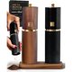 thumbnail image 1 of Styled Settings Wooden Salt and Pepper Grinder Set, Black and Dark Wood, 1 of 3