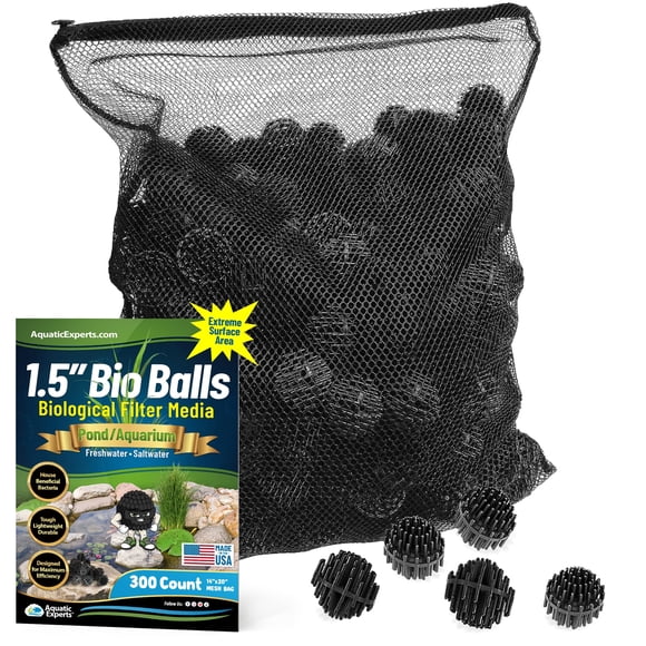 Medios filtrantes para estanque Aquatic Experts Bio Balls de 1,5" 300 piezas