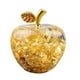 thumbnail image 3 of Cristal Moderno De La Escultura De La Estatua De Las Estatuillas De La Manzana Del Oro Para Los Regalos Del Año Nuevo De Navidad, 3 of 3