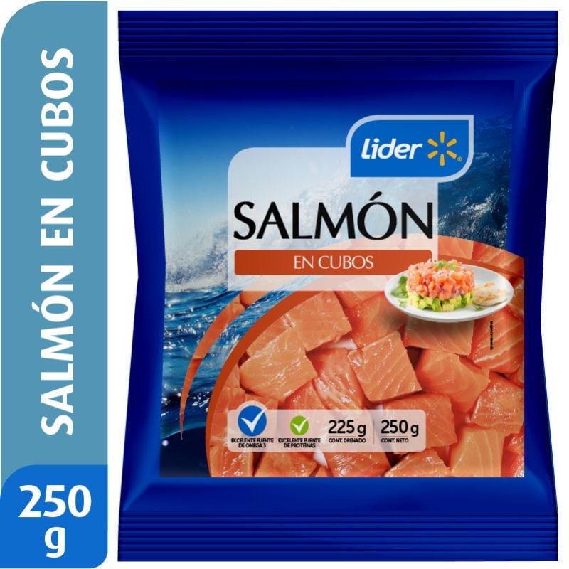 Salmón En Cubos 250 g Lider