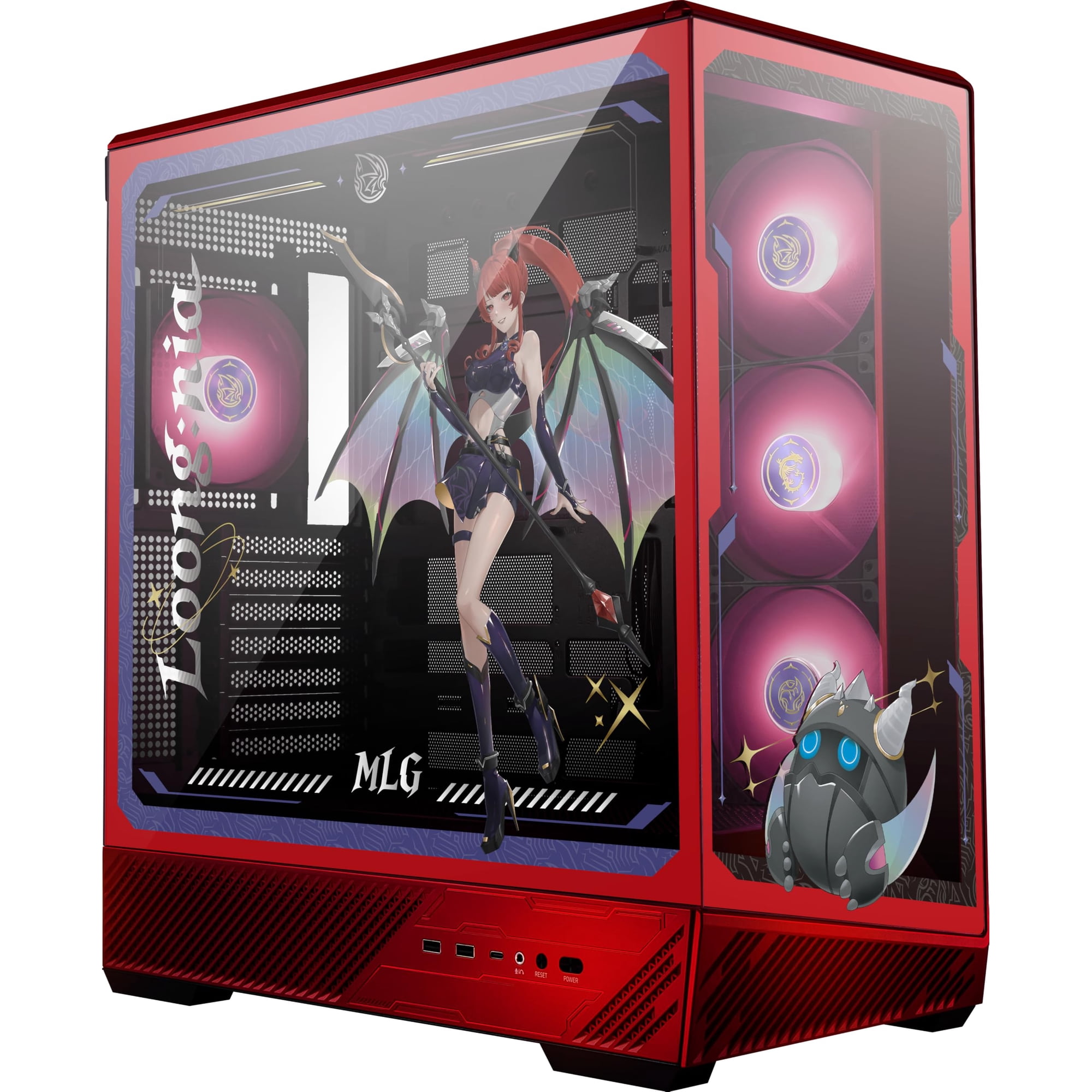 Funda Para Pc Msi Pano 130r Mlg Edition Atx Mid-tower Con Soporte De Refrigeración Líquida