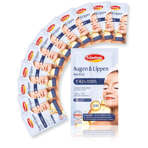 Mascarilla de tratamiento facial Schaebens para ojos y labios - 40 aplicaciones