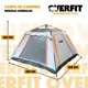 thumbnail image 2 of Carpa De Camping 6 Personas Overfit Impermeable 500mm Gris, 2 of 3