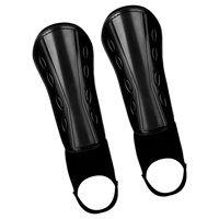 Magideal - Espinilleras De Fútbol, Protección De Tobillo, Espinilleras Transpirables Para Adultos Y , Correas Ajustables Antideslizantes , Juvenil Negro