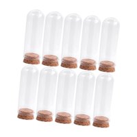 Bothyi - 10 Cúpulas De Vidrio A Prueba De Polvo Para Arreglos Florales Y Almacenamiento De Plantas, 30 Mm X 80 Mm