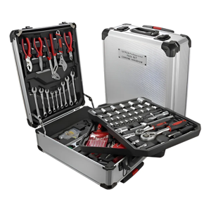 Genérico - Maletín De Herramientas Profesional De 187 Piezas Con Ruedas Color Negro