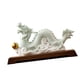 thumbnail image 3 of Figura De Dragón Chino, Adorno, Estatua De Dragón Chino Para Dormitorio, Estantería, Base De Madera De Celadón, 3 of 5