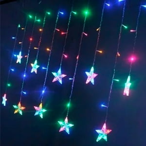 Genérico - X2 Luces Cascadas Luces Navideñas Exterior Cascadas Estrella