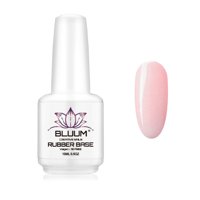 Bluum Creative Nails - Base Rubber Permanente Rosado Glitter 15Ml