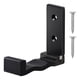 thumbnail image 1 of Ganchos De Pared Adhesivo Colgando Azulejos Hogar Sombrero Puertas Plegable Perchero Negro, 1 of 3