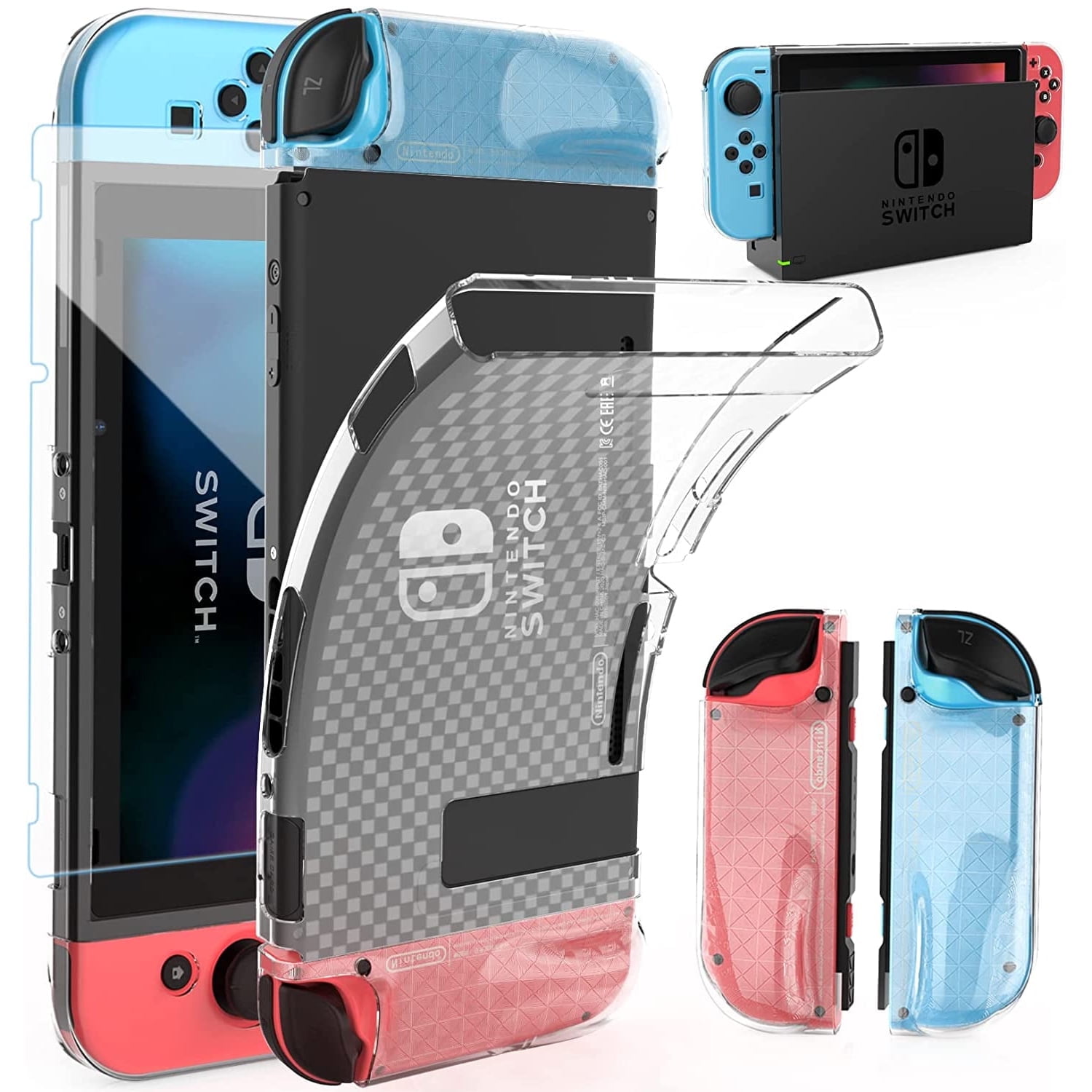 Funda Protectora Aaronmei Tpu Transparente Nintendo Switch 2017