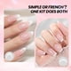 thumbnail image 2 of Kit de manicura Beetles French Manicure White Nude Pink Gel, 2 of 7