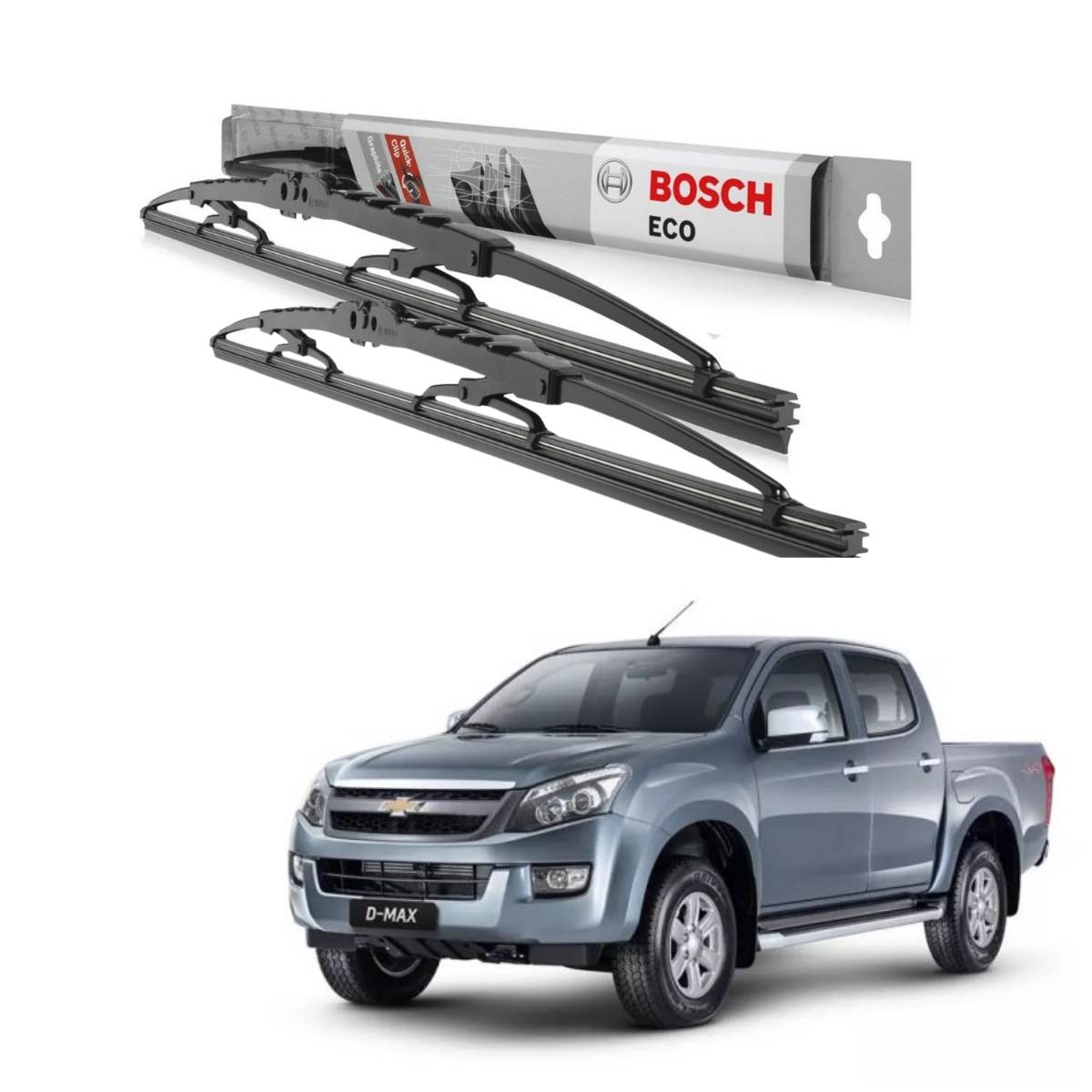 Plumillas Bosch Eco Para Chevrolet Dmax 2015-2021