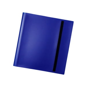 Magideal - Carpeta De Tarjetas 12 Bolsillos Carpeta De Tarjetas Deportivas Diseño De Correa 480 Tarjetas Álbum De Colección De Tarjetas De Doble Protección Para Azul Oscuro