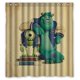 thumbnail image 1 of Cortina de ducha con imagen vívida de Monsters University, juego de cortina de baño con ganchos, tamaño 66 x 72 pulgadas, 1 of 3