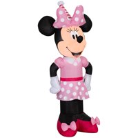 Gemmy Minnie Mouse Inflable Birthday Birthday 1.2 M Con Luces Led