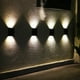 thumbnail image 3 of Pack 4 Focos Muro Aplique Led Solar Jardín 10x3x7 CM, 3 of 3