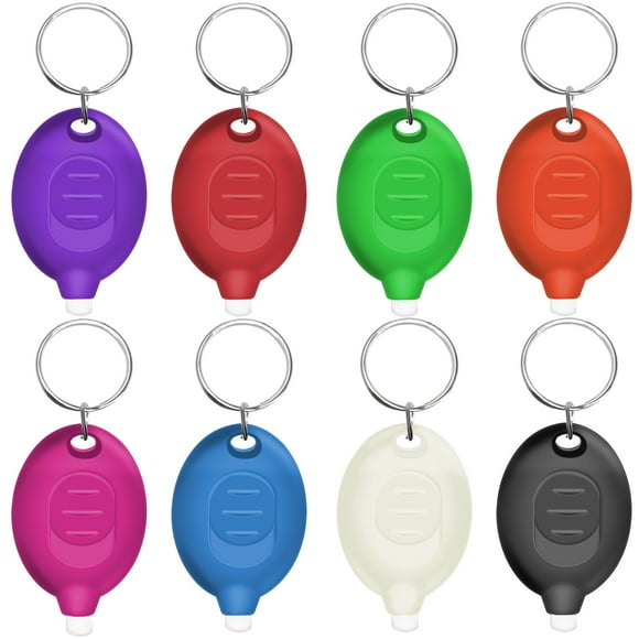 Linterna Led Tipo Llavero Mini Color Blanco Ultrabrillante 8 Unidades