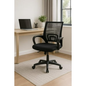 Cosas Casa - Silla Ejecutiva De Oficina Pc Escritorio Giratoria Roma Negro