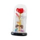 thumbnail image 3 of Lámpara LED Rosa De Flores Artificiales En Un Ramo De Cúpula De Cristal Para Decoración Del Hogar Rojo, 3 of 5