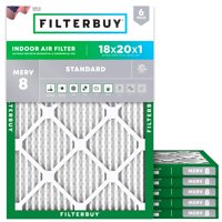 Filtro De Aire Filterbuy Merv 8 18 X 20 X 1 (Paquete De 6) Essential Dust