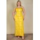 thumbnail image 1 of Vestido Largo Ajustado Con Estampado Tie Dye De Talla Grande, 1 of 5