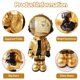 thumbnail image 5 of Escultura Dosker Astronaut Spaceman, poliresina dorada, 35 cm, 5 of 7