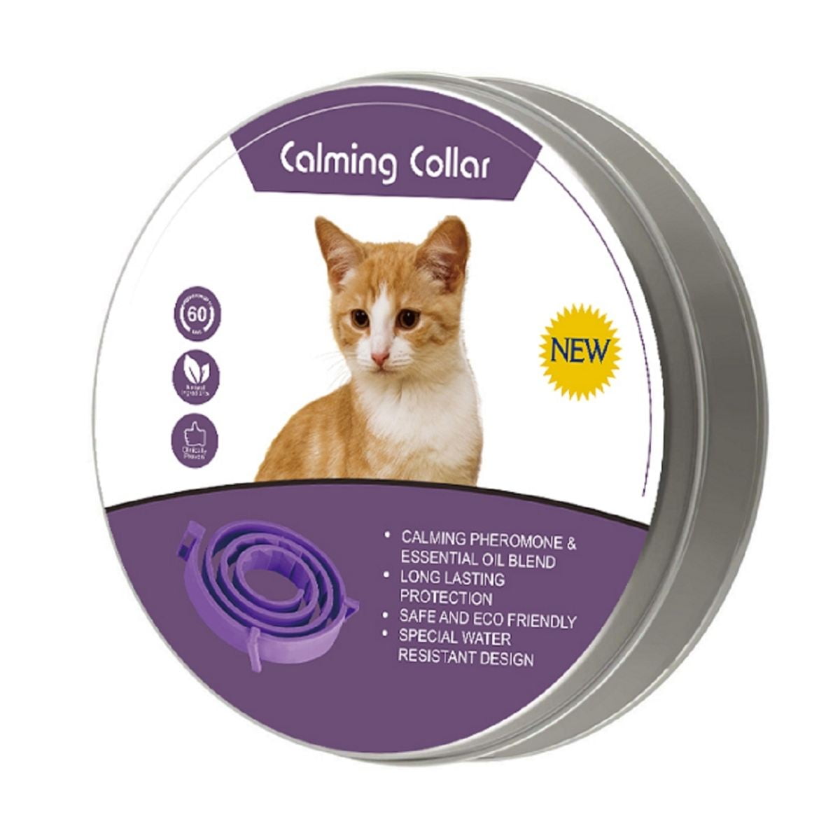 Genérico - Collar Calming Calmante Gato Reducción Antiestrés Ajustable