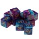 thumbnail image 5 of 10x Dados De Juego De 6 Lados Dados De 16mm Para Juegos De Mesa/ense?anza De Matemáticas Púrpura + Azul, 5 of 5
