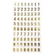 thumbnail image 1 of Metallic Gold Modern Stickers Scrapbooking DIY álbum Tarjeta Carteles Número, 1 of 5