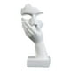 thumbnail image 2 of Estatuilla De Estatua De Pensador, Escultura Creativa Para El Hogar, Adorno De Estantería, Blanco, 2 of 5