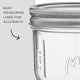 thumbnail image 4 of Frascos Mason JoyJolt de 240 ml, boca ancha, paquete de 6 con tapas, 4 of 8