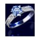 thumbnail image 5 of Anillos de Diamante Azul de 1-3 Quilates en Oro Blanco de 18K Moissanite Rings para Mujer Regalo Color D Claridad VVS1 Anillo de Plata Esterlina S925 Joyería Anillos de Boda de Moissanita con, 5 of 9