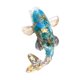 thumbnail image 2 of Colección De Figuras De Peces Koi, Miniestatua única De Pez Para Escritorio, Hogar Y Oficina, Azul Y Gris., 2 of 5