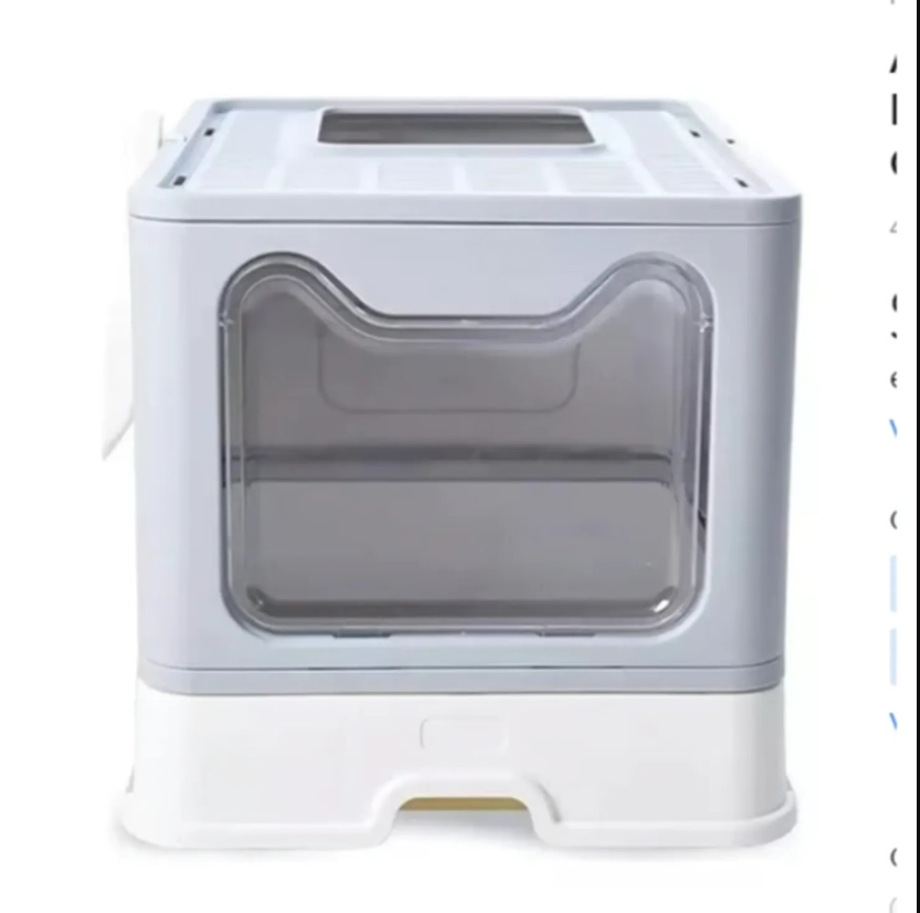 Genérico - Arenero Cerrado Para Gato Bandeja Sanitaria Antiolor