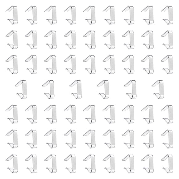 CLIPS de MELLA de 60 PCS CUBIERTAS de CUBIERTA de CUBIERTA Multipropósito clips de soporte transparente moderno para un restaurante para acampar de 6x5x1.5 cm