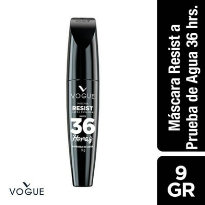 Máscara De Pestañas Resiste 36 Hrs Negro 9 Gr Vogue