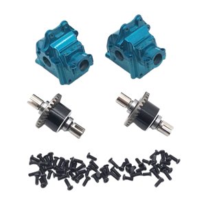 Bothyi - 4 Piezas Rc Car Front Rear Gear Case Para Wltoys 1:14 1:12 Rc Car Accessories Blue